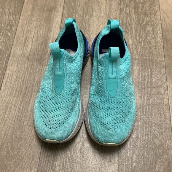 Kids Nike Epic‎ Phantom React Flyknit Mesh Slip On Sneakers Shoes - Picture 2 of 8